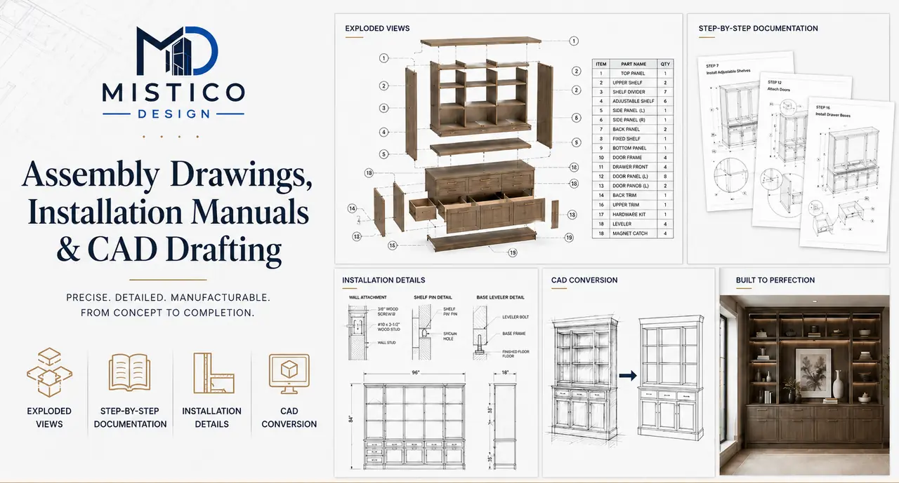 Assembly drawings and installation documentation