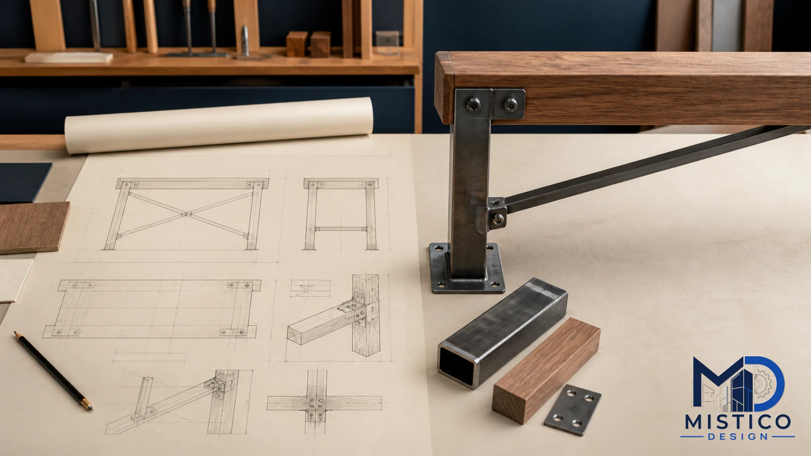Manufacturing and fabrication drawing package with production details and component information